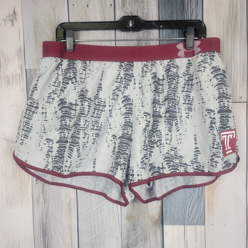 Under Armour White Gray Snake Print Shorts Size XL